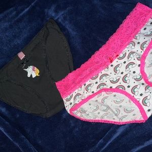 Unicorn & Rainbow cheeky panties NEVER WORN